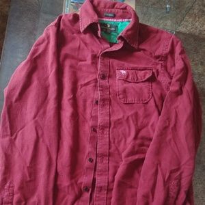 Red Button Up Large